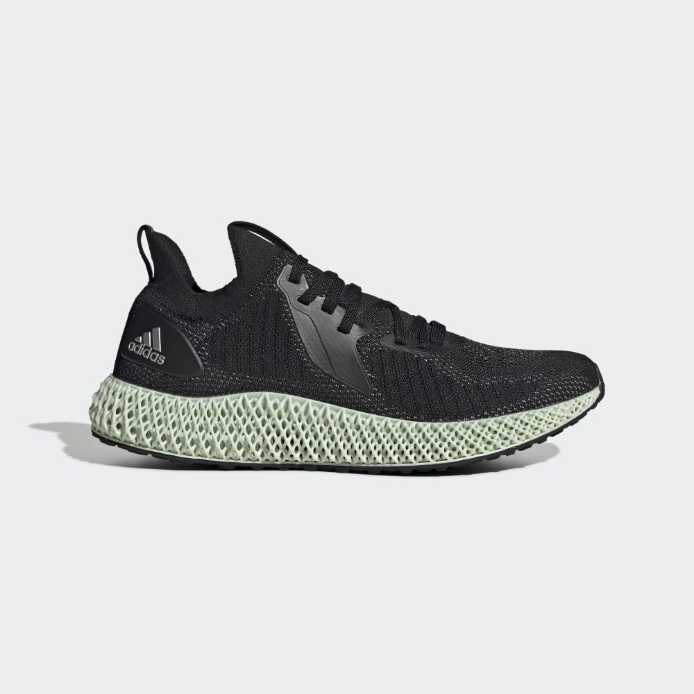 Adidas Men's Alphaedge 4D Reflective Running Shoes Black/White Ireland FV4686